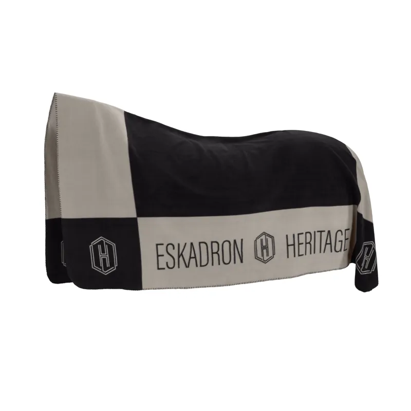 Eskadron Fleece Plaid Sweat Rug Heritage AW26 - Black/Ash