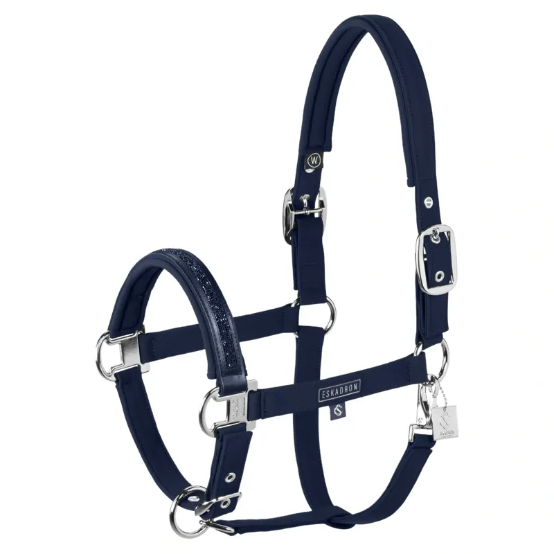 Eskadron Softshell Jewel Double Pin Headcollar Classic Sports SS26 - Navy
