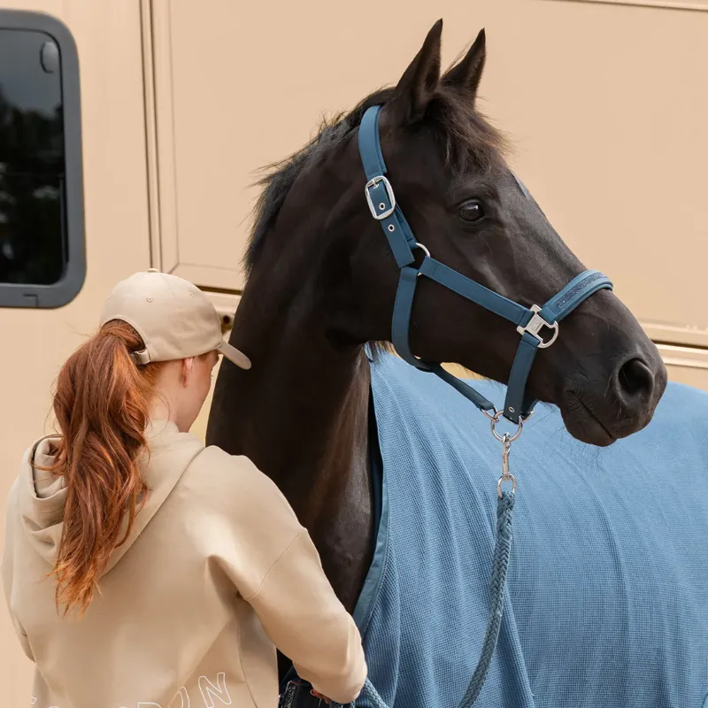 Eskadron Softshell Jewel Double Pin Headcollar Classic Sports SS26 - Ocean-1