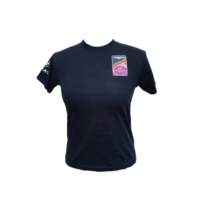 T-shirt Femme Ariat Riders Club – Coupe Boyfriend, Manches Courtes, Noir, Thème Cowboy Western