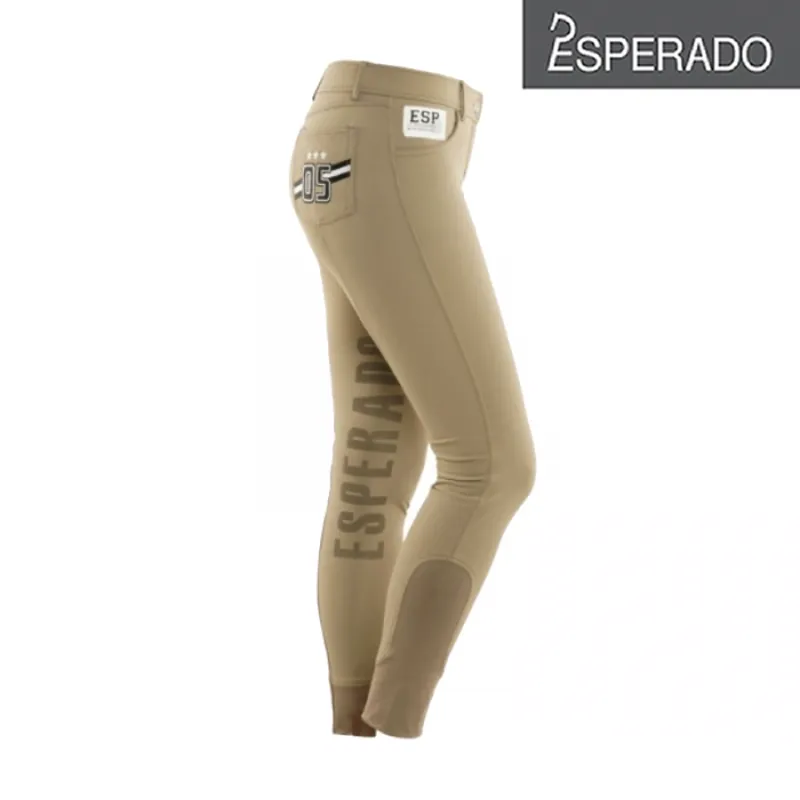Esperado Kentucky Ladies Knee Grip Breeches - Beige