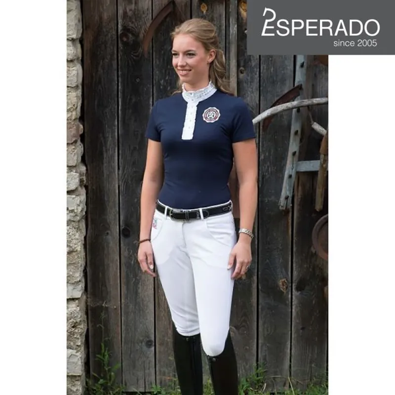 Esperado Miami Knee Patch Breeches - White