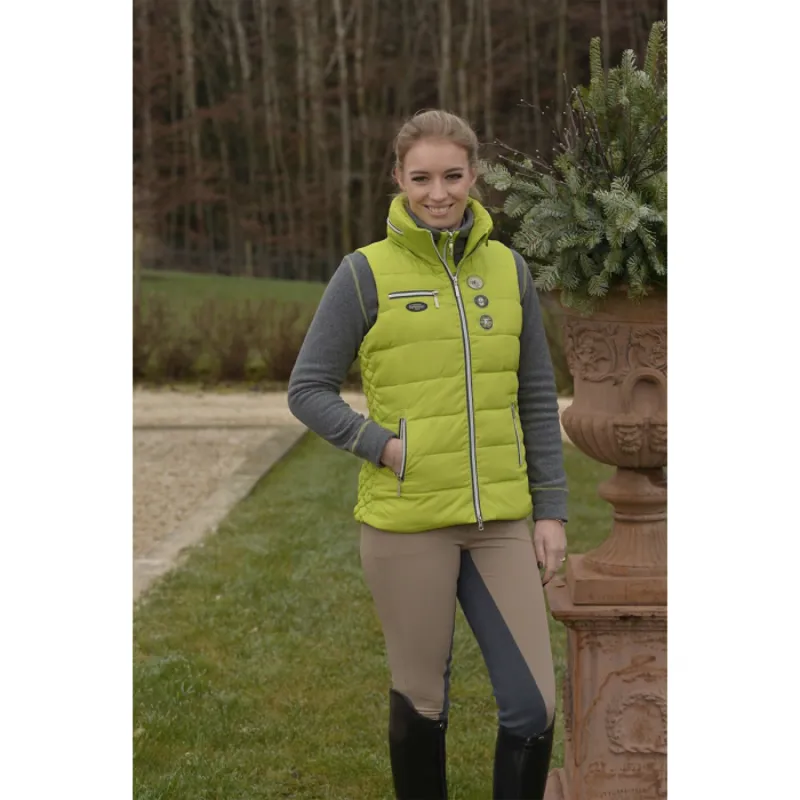 Esperado Solden Ladies Padded Gilet - Lime-1