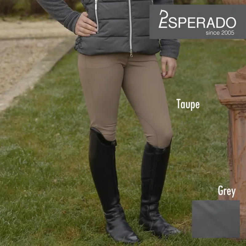 Esperado Solden Ladies Knee Patch Breeches - Grey