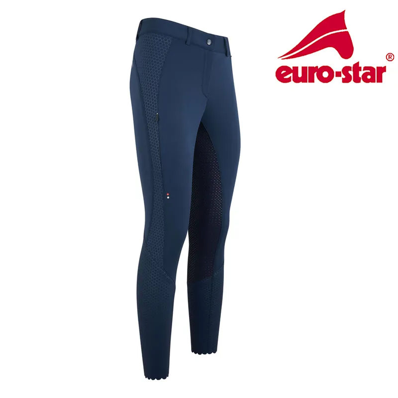 Euro-Star Breeze Full Grip Breeches - Navy