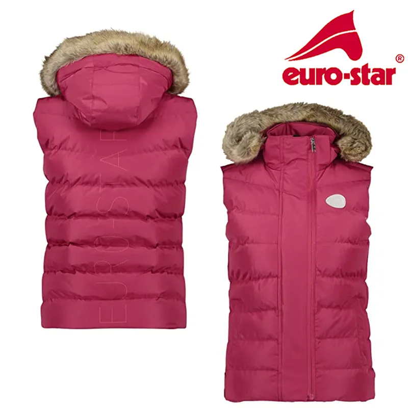 Euro-Star Fassah Fur Body Warmer - Sangria