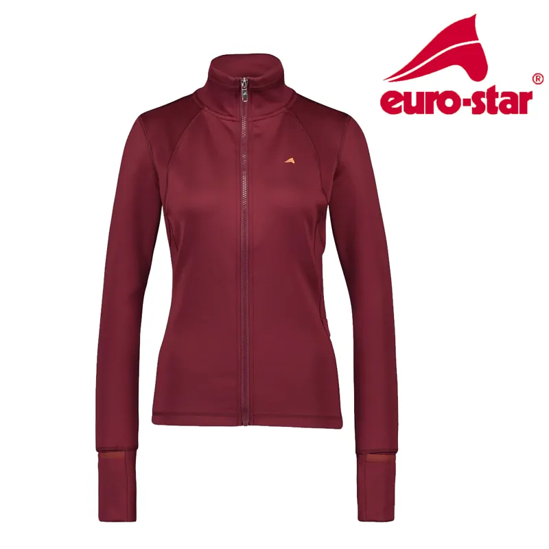 Euro-Star Merla LS Full Zip Shirt - Zinfadel
