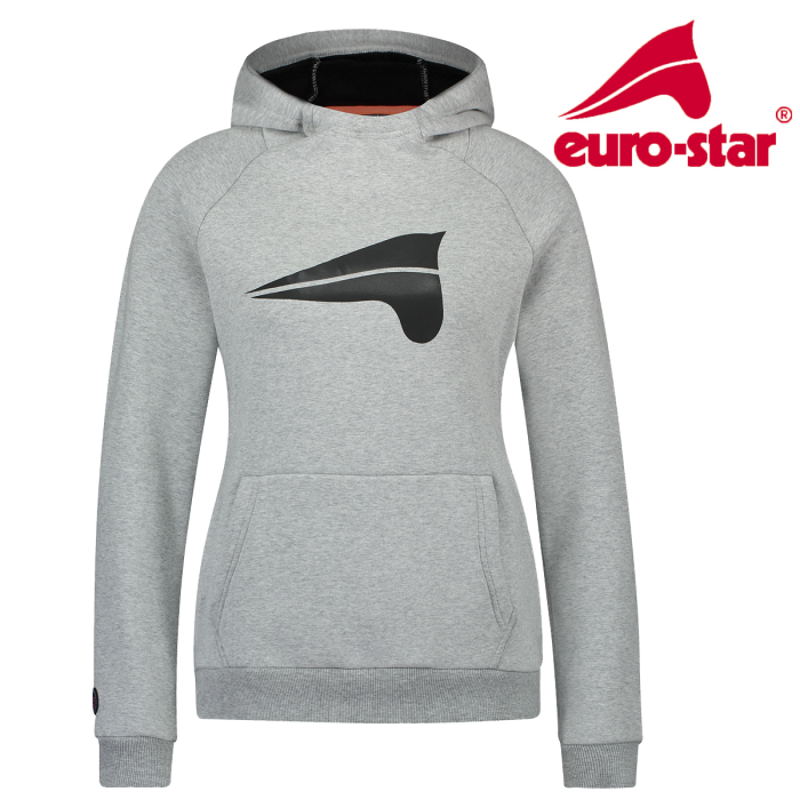 Euro-Star Laani Hooded Sweat Vest - Grey Melange-2