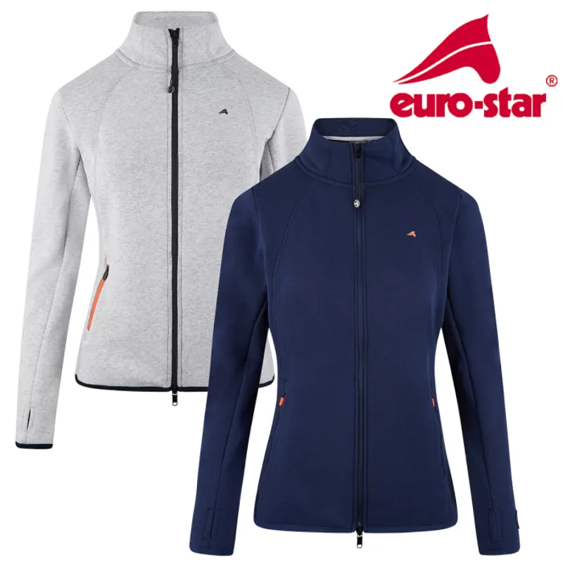 Euro-Star Lexi Full Zip Sweat Vest - Grey Melange