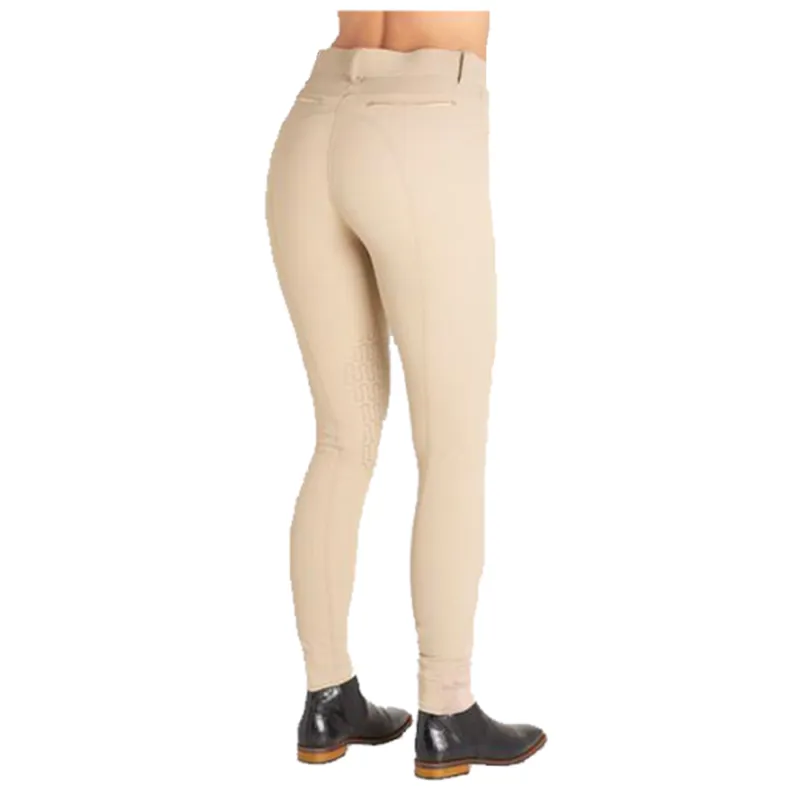 Montar Eva Ladies Silicone Knee Patch Breeches - Beige