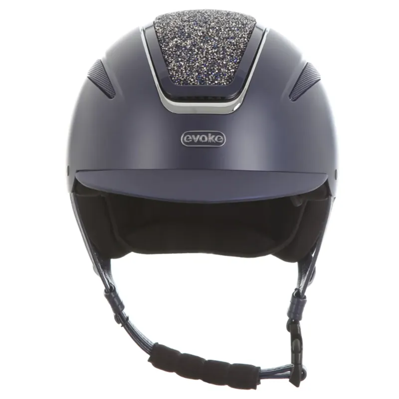 Evoke Callisto MIPS Classic Peak Riding Hat - Navy/Navy Crystal-2