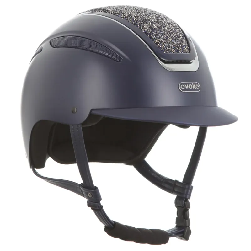 Evoke Callisto MIPS Classic Peak Riding Hat - Navy/Navy Crystal-3