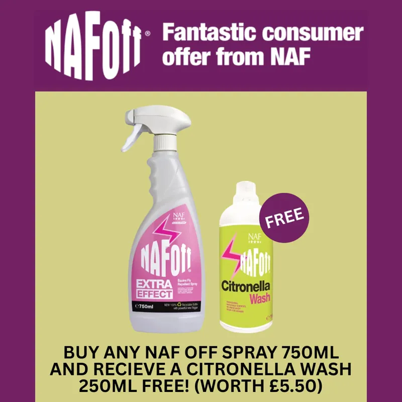 NAF Off Extra Effect Spray 750ml with Free Citronella Wash 250ml