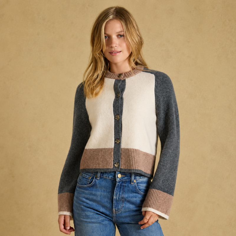 Joules Ladies Nora Cardigan - Brown
