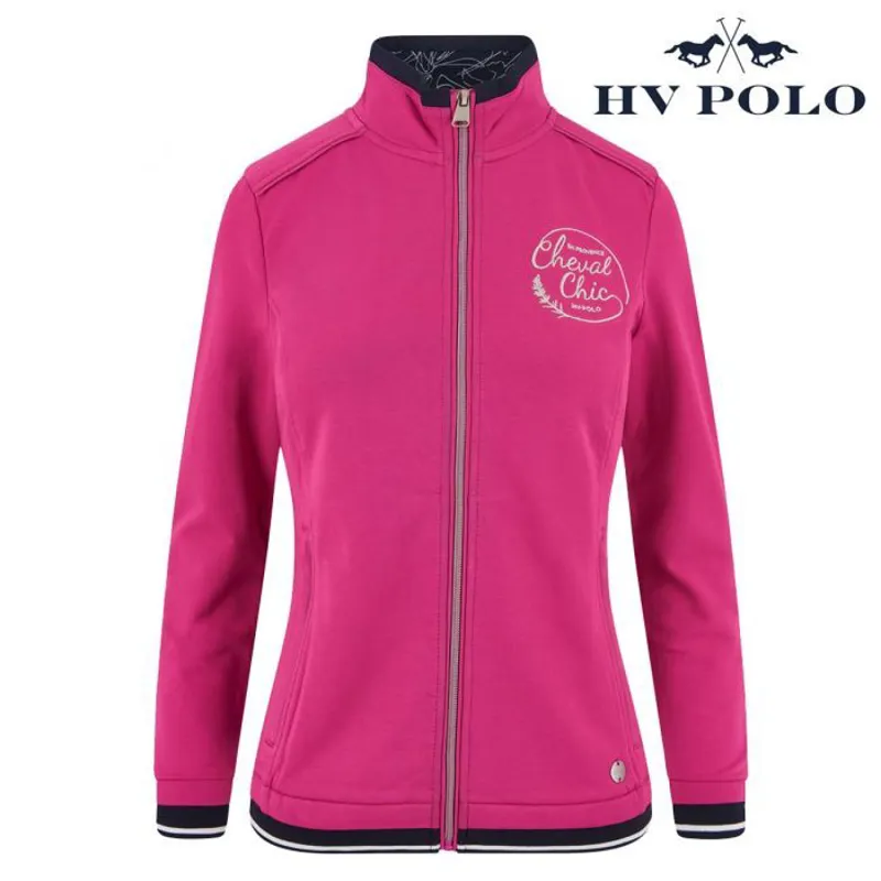 HV Polo Felice Zip Cardigan - Berry