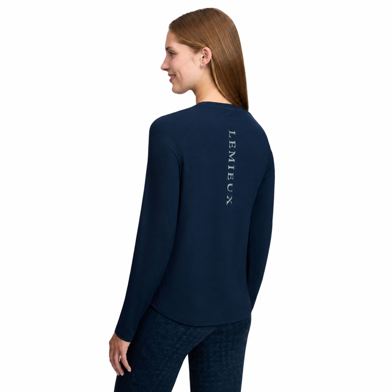 LeMieux Long Sleeve Sports Tee - Navy-1