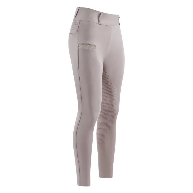 Imperial Riding Ladies Comfi Sparks Winter Full Grip Tights - Taupe-1