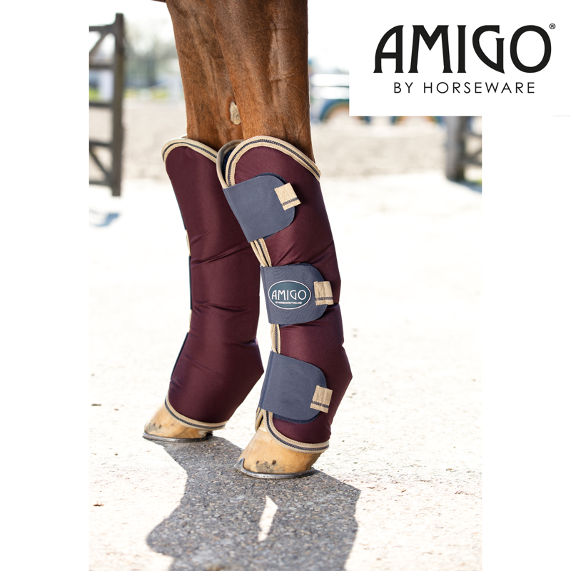Horseware Amigo Ripstop Travel Boots - Fig/Navy/Tan-1