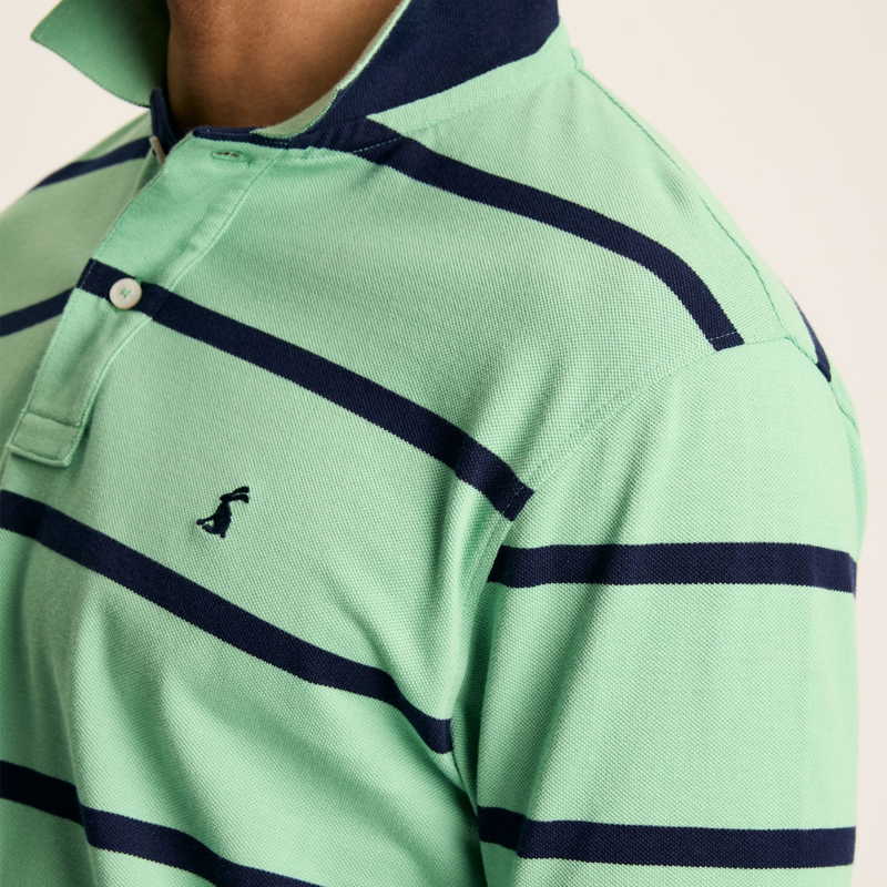 Joules Men's Filbert Striped Polo Shirt - Green-5