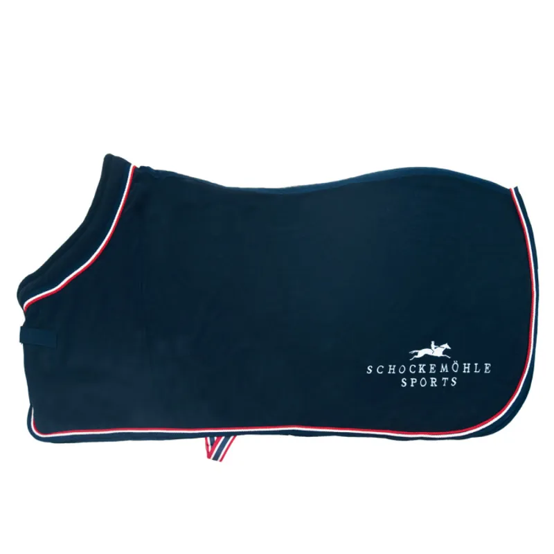Schockemohle Premium Fleece Rug Logo - Navy