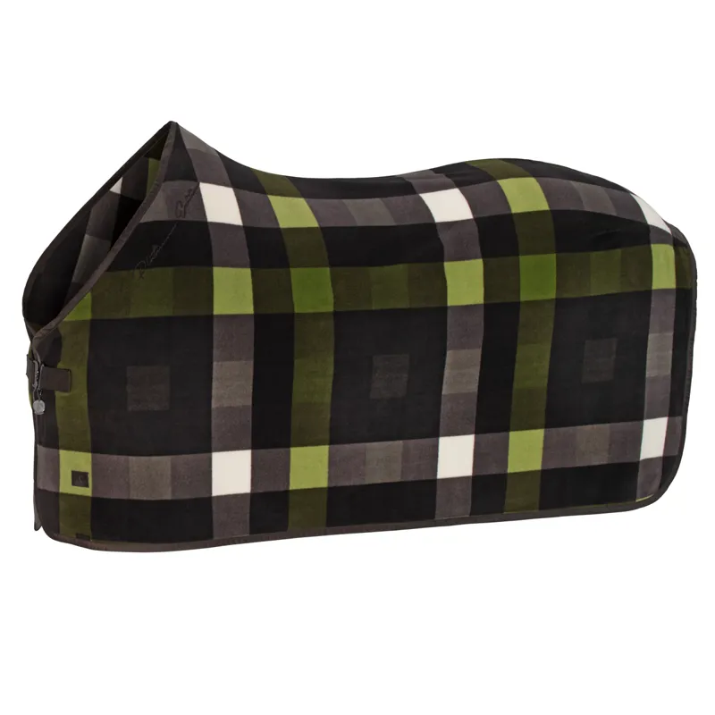 Eskadron Fleece Check Sweat Rug Platinum AW24 - Teak Brown/Moss Green
