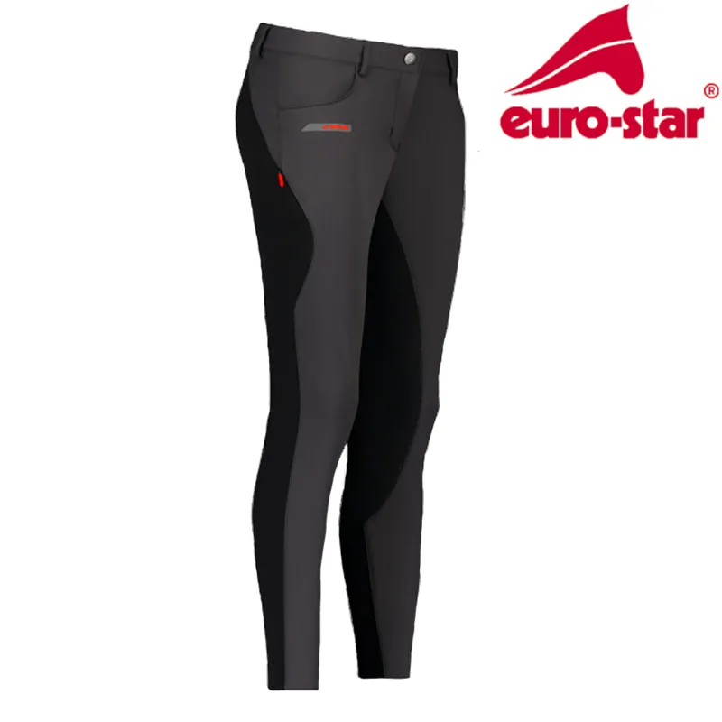 Euro-Star Flicka FullGrip Riding Breeches - Magnet/Meteorite