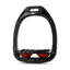 Flex-On Safe-On Junior Inclined Grip Stirrup - Black/Black/Red