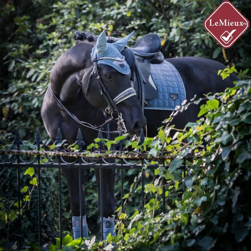 LeMieux Spectrum Satin Fly Hood - Ice Blue-1