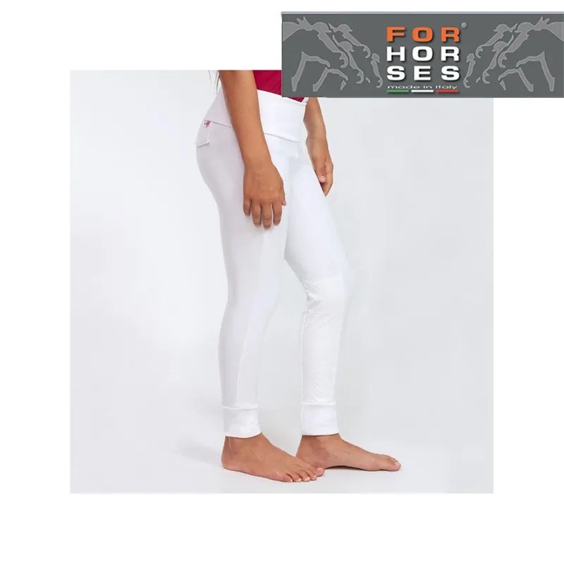 For Horses Junie Grip Breeches - White