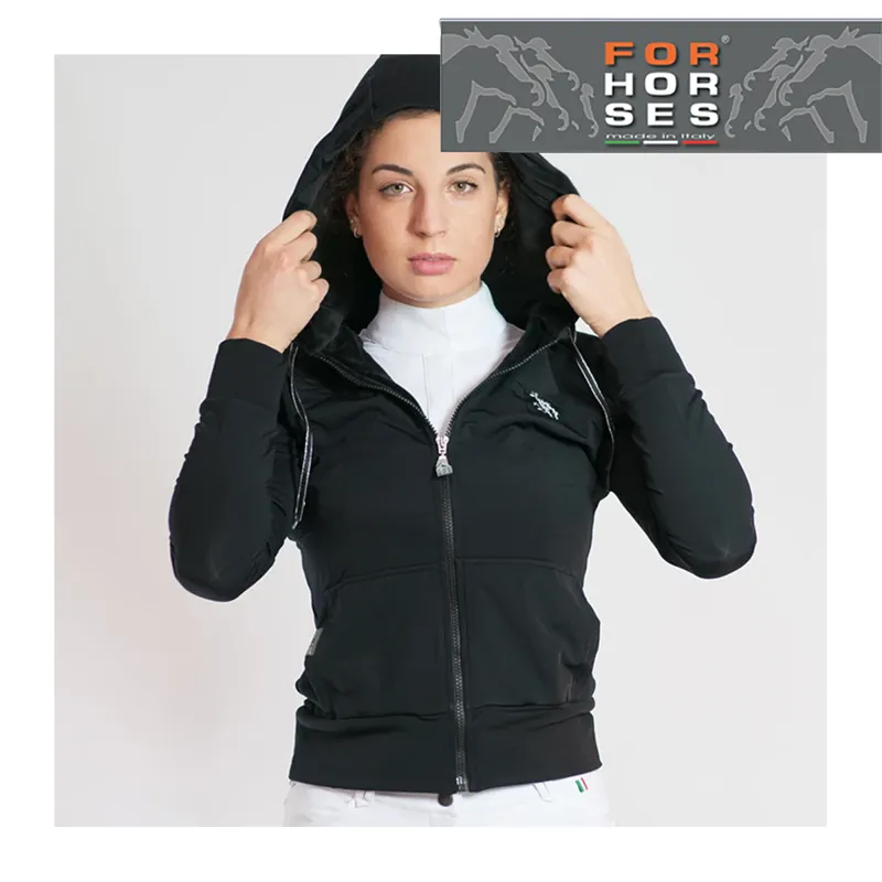For Horses Maggy Ladies Hoodie - Black