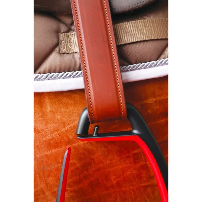 Freejump Classic Wide Stirrup Leathers - Brown-3