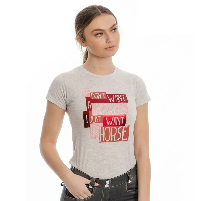 Horseware Fun Tee - Grey Melange