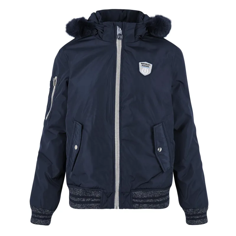 Imperial Riding Funny Facts Bomber Jacket - Navy