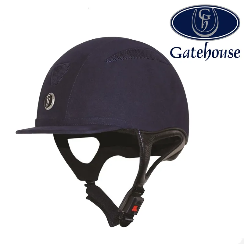 Gatehouse Challenger Suede Riding Hat - Navy