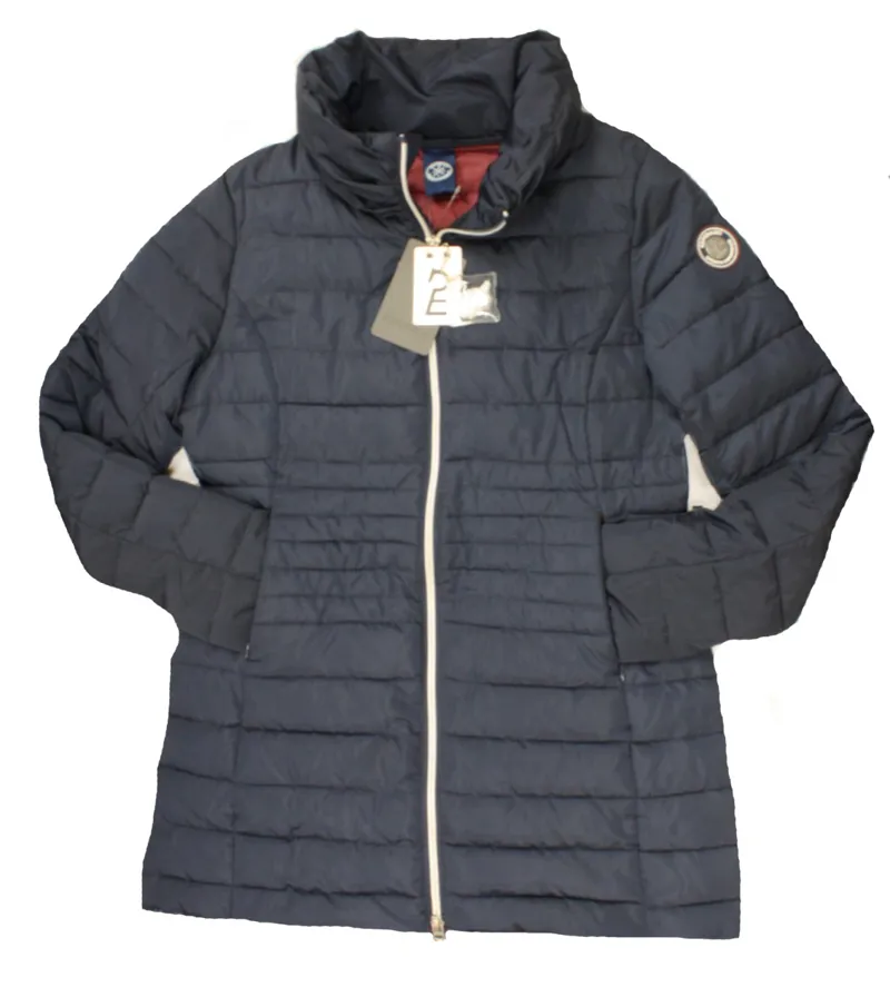 Esperado Germany Ladies Long Coat - Navy 