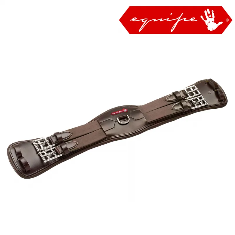 Equipe Rose Elastic Short Girth - Brown