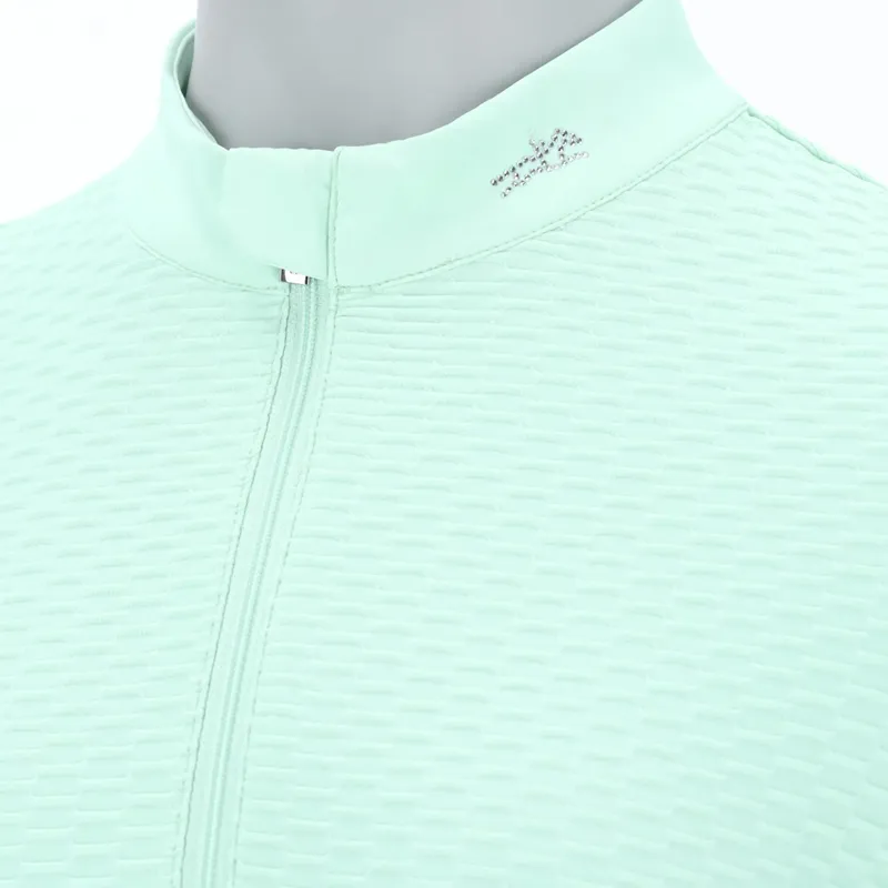 Schockemohle Ladies SPGianna Style Show Shirt - Aqua Sea-2