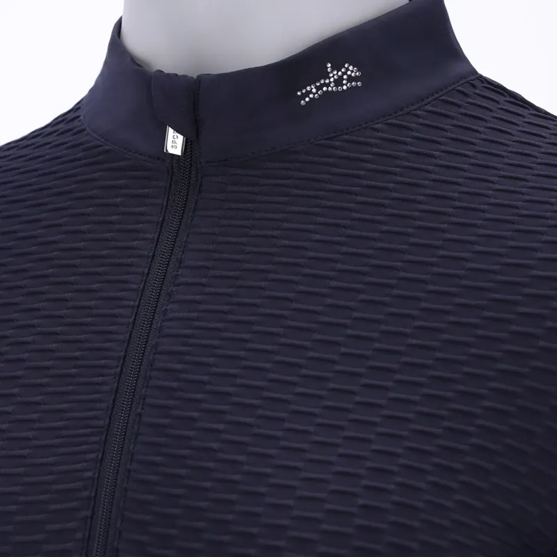 Schockemohle Ladies SPGianna Style Show Shirt - Dark Navy-2