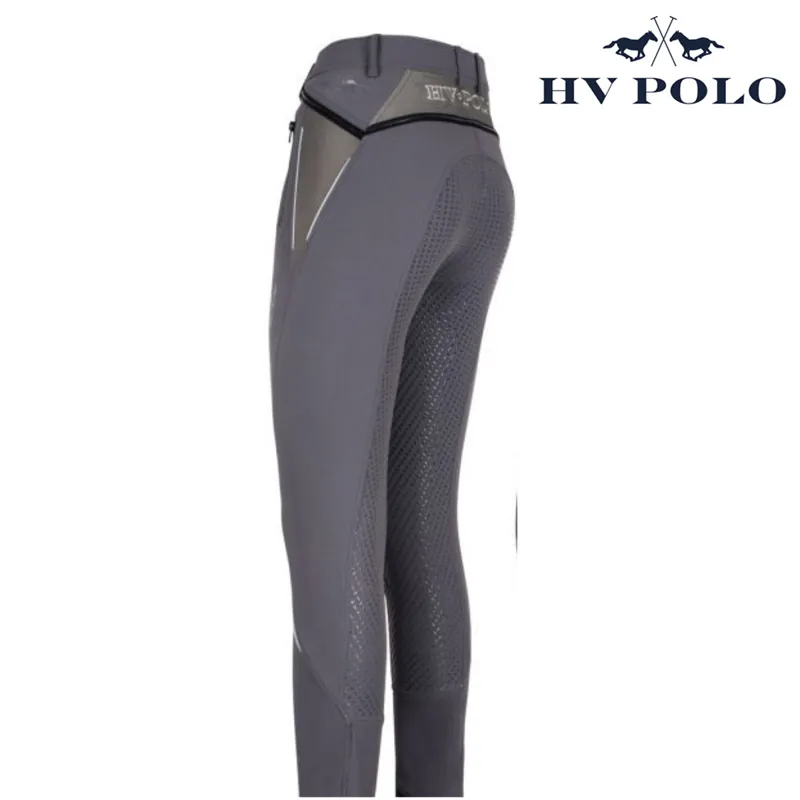 HV Polo Gigi Full Silicone Seat Breeches - Grey