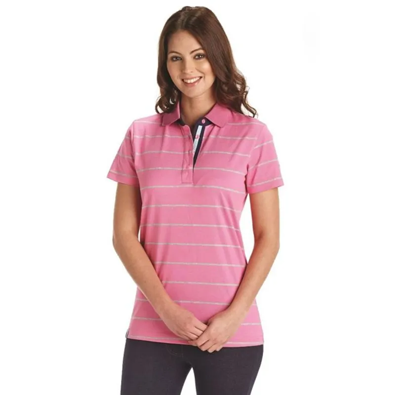 Harry Hall Ladies Gilroyd Short Sleeve Polo - Cerise