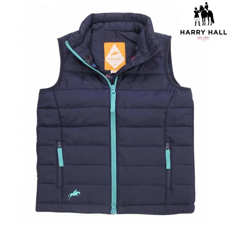 Harry Hall Harehills Junior Gilet - Navy-1