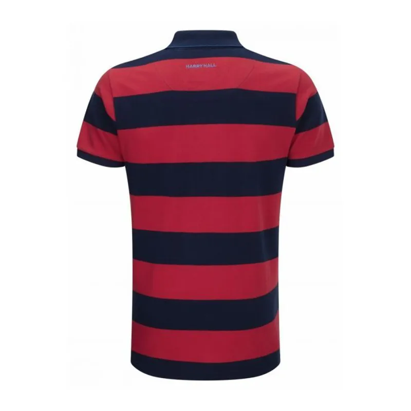 Harry Hall Hunsley Mens Polo Shirt - Navy/Red-1