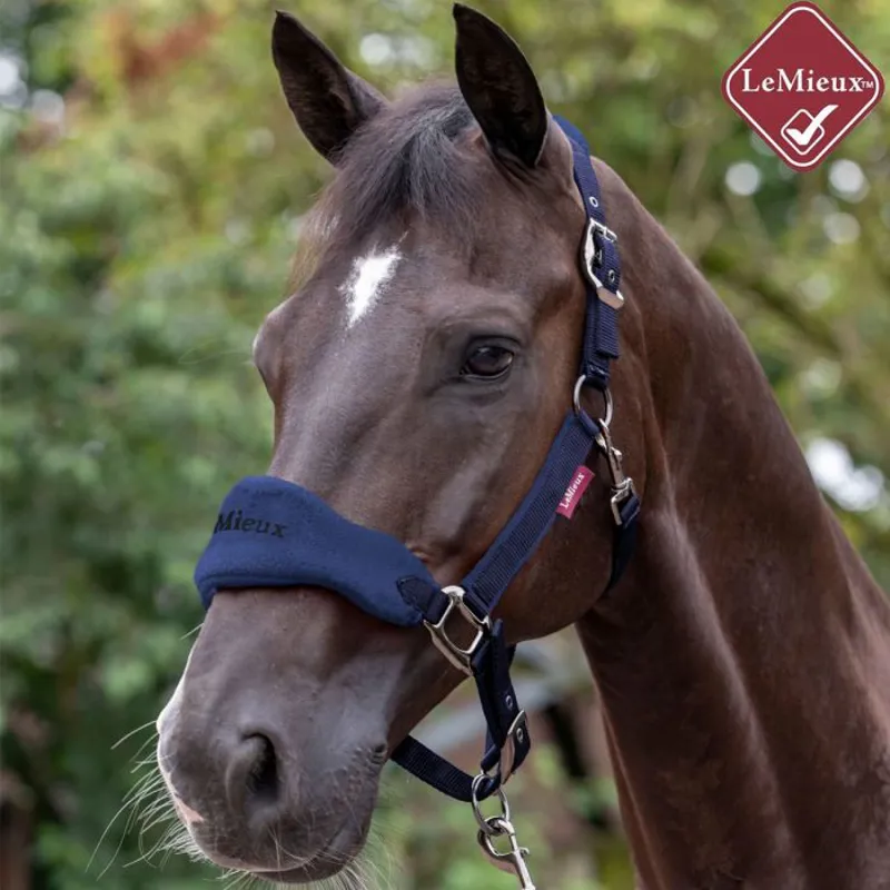 LeMieux Vogue Fleece Headcollar And Leadrope - Ink Blue -1