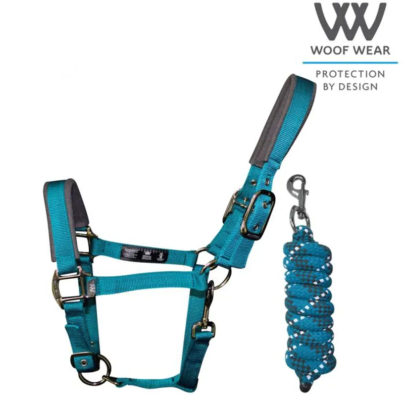 Woof Wear Headcollar and Leadrope - Ocean