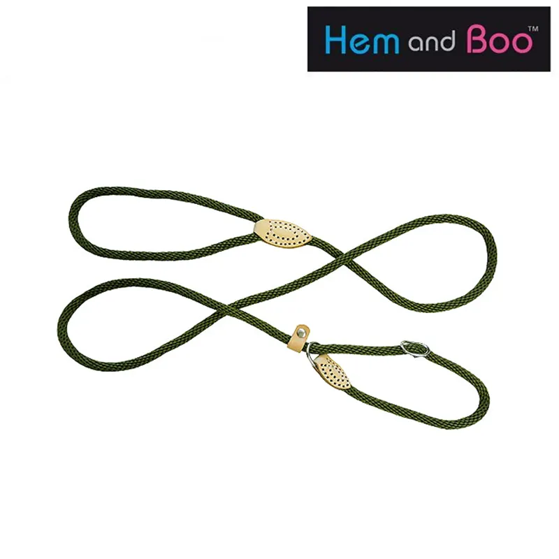 Hem and Boo 60 inch Thin Rope Slip - Green/Tan