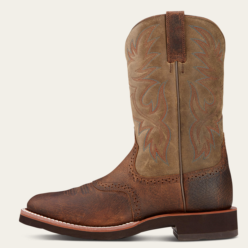 Ariat Men's Heritage Crepe Western Boots - Earth-1