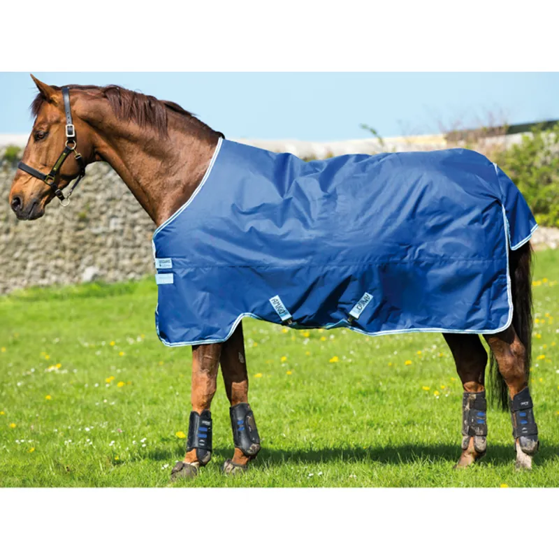Amigo Hero 900 XL Mediumweight Turnout Rug - True Navy/Bluebell/Gunmetal