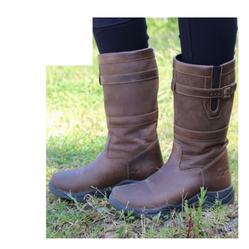 Mark Todd Short Leather Country Boots - Brown-1