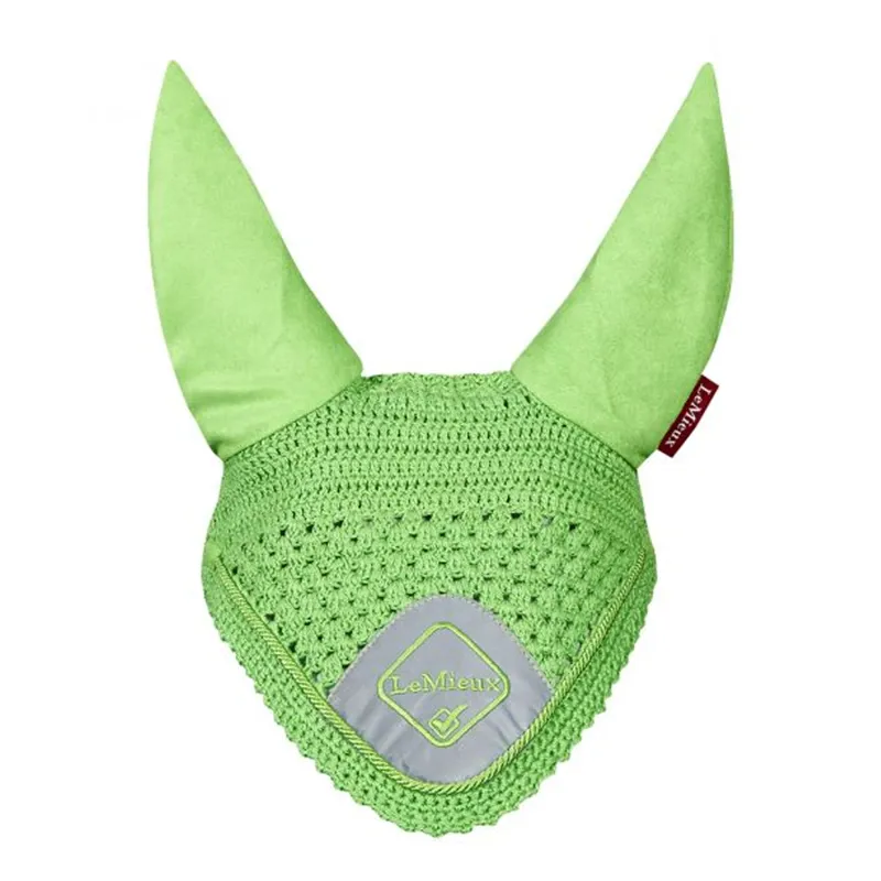 LeMieux Hi Viz Signature Fly Hood - Lime Green