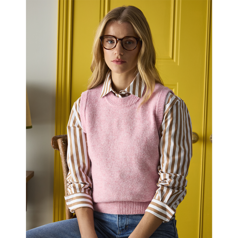 Joules Ladies Holly Knitted Vest - Pink-4